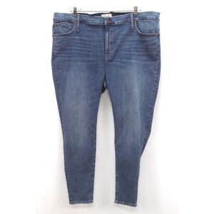 NEW medium wash MADEWELL 9" high rise mid skinny jeans AF683‎ stretch plus 37
